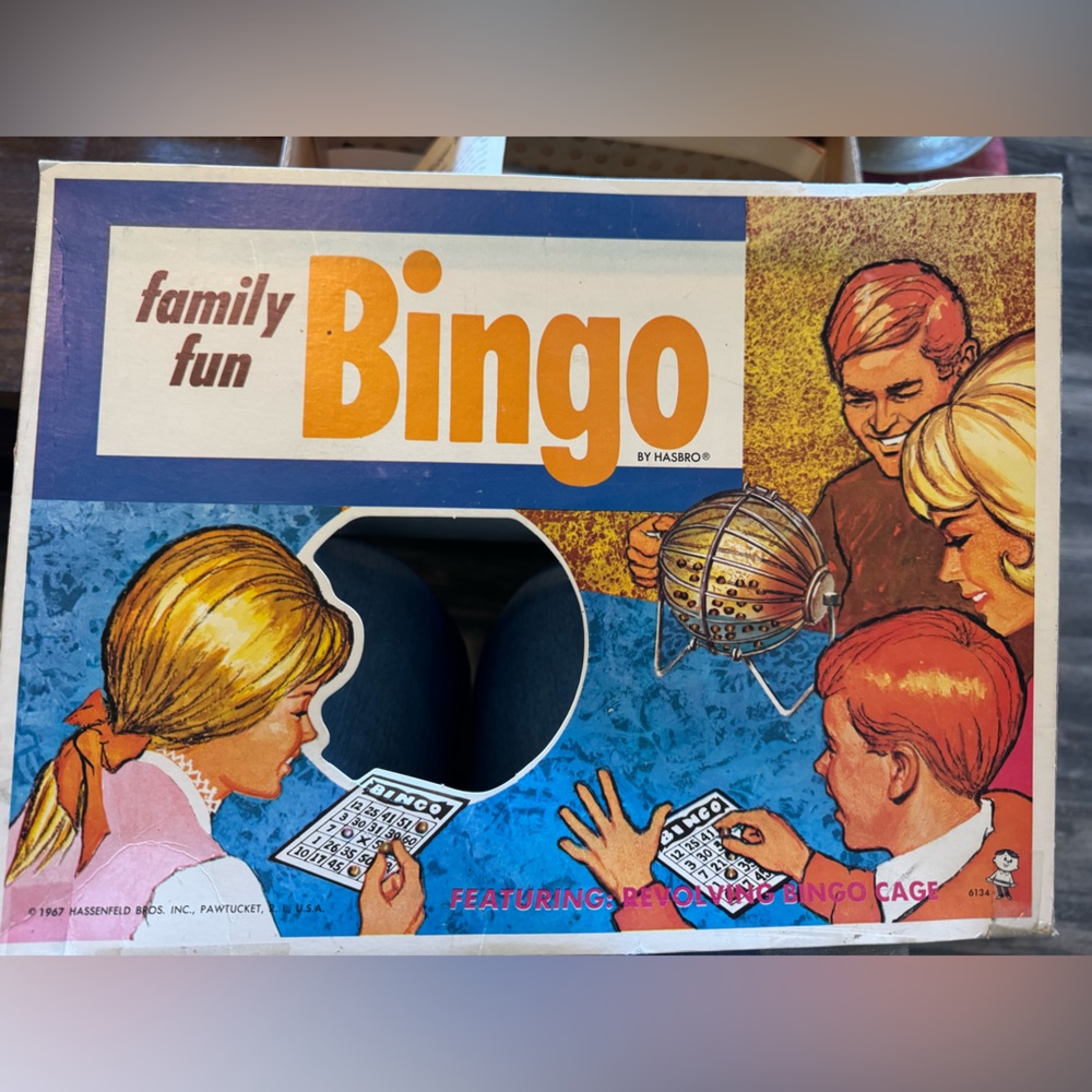 Vintage 1967 Hasbro Bingo Game (complete)